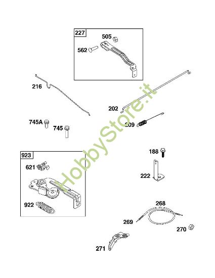 D - GRUPPO ELEMENTI DI COMANDO B&S - 10 €¦ 103M02-0099-H5 brand Stihl